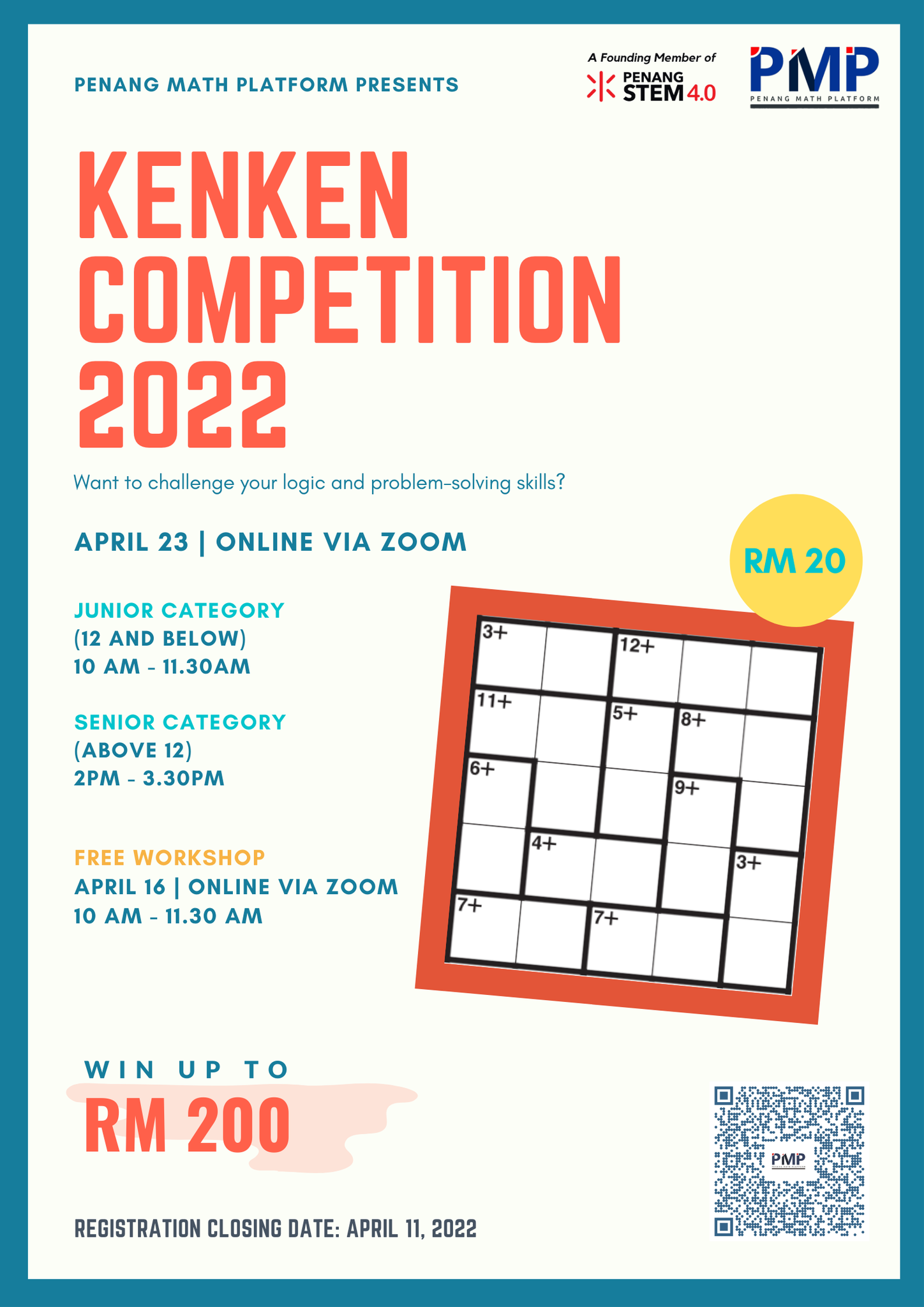 1st Penang Sudoku Competition 2020, Penang Math Platform, November